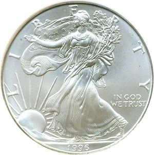 image for: 1996 $1 Silver Eagle NGC MS69