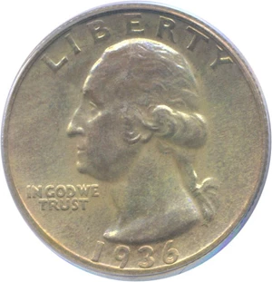 image for: 1936 25c PCGS Proof 64