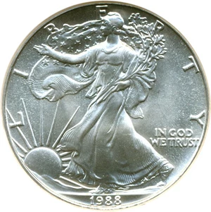 image for: 1988 $1 Silver Eagle NGC MS69