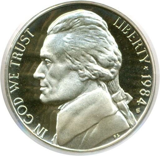 image for: 1984-S 5c  PCGS Proof 69 DCameo