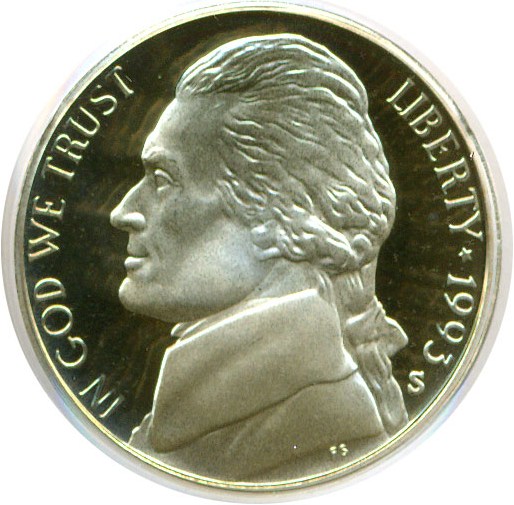 image for: 1993-S 5c  PCGS Proof 69 DCameo