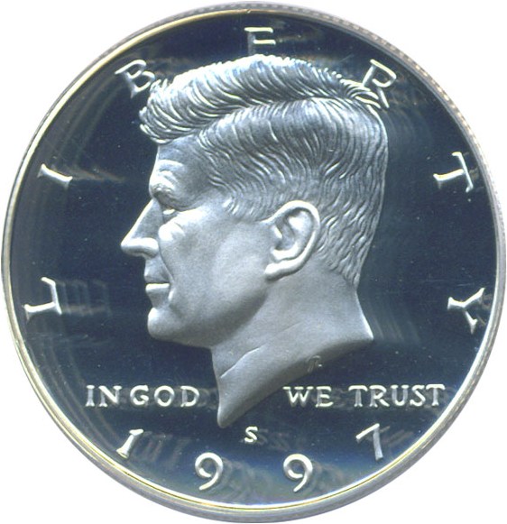 image for: 1997-S 50c Silver PCGS Proof 69 DCameo