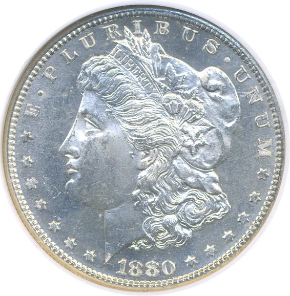 image for: Top 100 VAM: 1880-S $1 VAM 9  8/7  Large S NGC MS63 