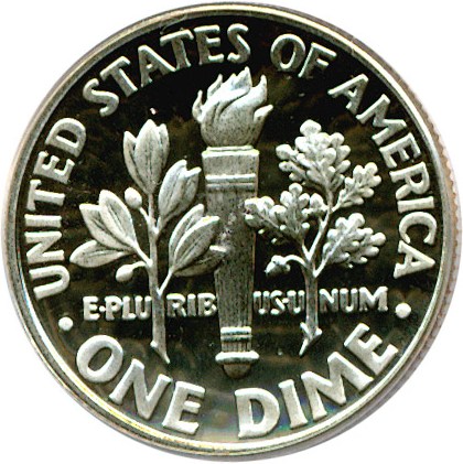 image for: 1996-S 10c  PCGS Proof 69 DCameo