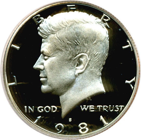 image for: 1981-S 50c Ty.2 PCGS Proof 69 DCameo