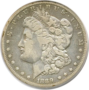 image for: 1889-CC $1 PCGS F15