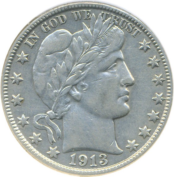 image for: 1913-D 50c DGS XF45 (Cleaned)