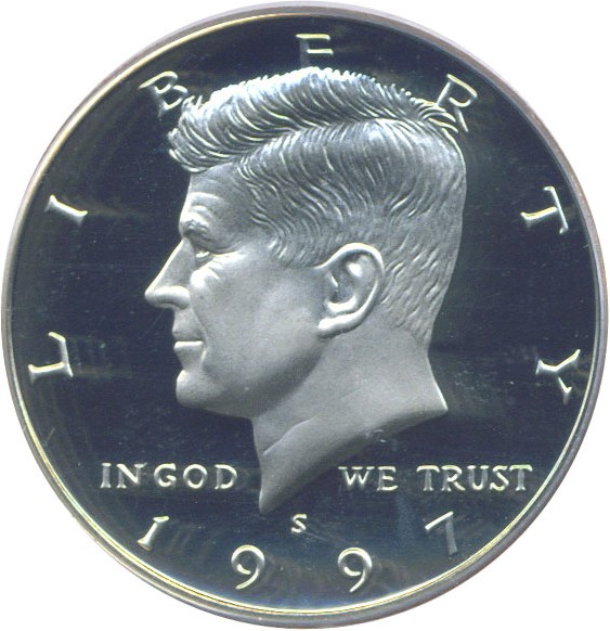 image for: 1997-S 50c  PCGS Proof 69 DCameo