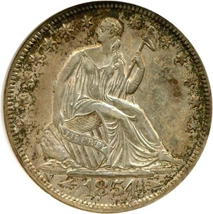 image for: 1854 50c Arrows NGC AU58