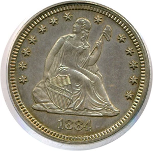image for: 1884 25c PCGS Proof 64