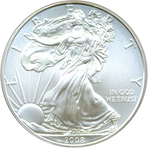 image for: 2008 $1 Silver Eagle PCGS MS69 - First Strike
