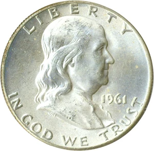 image for: 1961-D 50c PCGS MS64