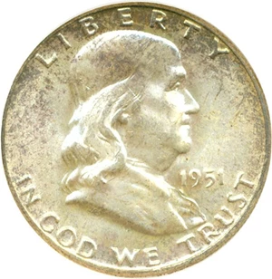 image for: 1951 50c PCI MS64