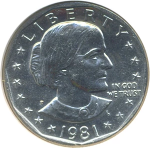 image for: 1981-P SBA$ NGC MS66