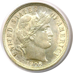 image for: 1906 10c PCGS/CAC MS65