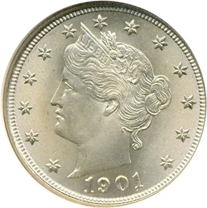 image for: 1901 5c NGC/CAC MS66