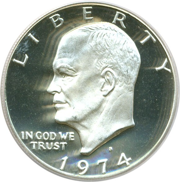image for: 1974-S $1 Silver PCGS Proof 69 DCameo