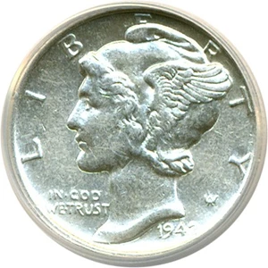 image for: 1942 10c ANACS AU58 Details (Cleaned-Scratched)
