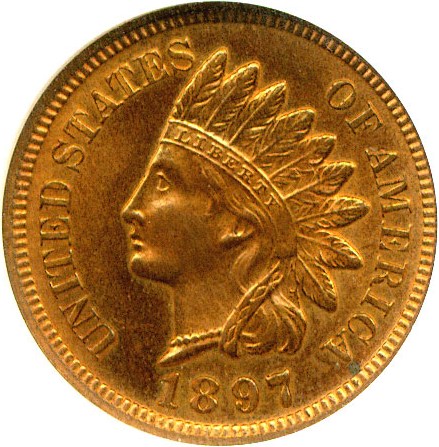 image for: 1897 1c  NGC Proof 65 RD