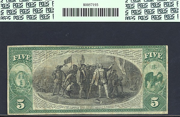 image for: Fr.397 Original $5 First Charter Period PCGS VF20 #845 Connecticut [1698]