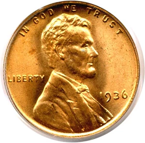 image for: 1936 1c PCGS MS66 RD