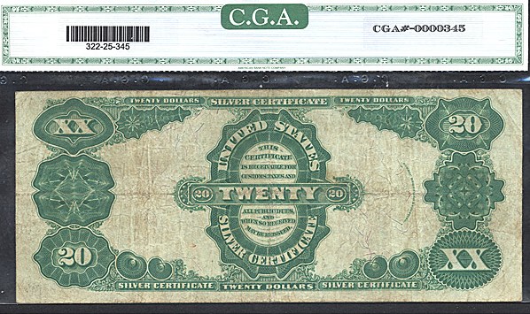 image for: Fr.322 1891 $20  CGA VF25  [H1865042]