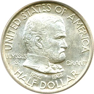 image for: 1922 50c Grant PCGS MS62