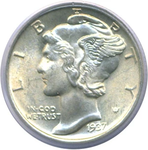 image for: 1937 10c PCGS MS65 FB