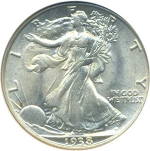 image for: 1938 50c NGC MS62