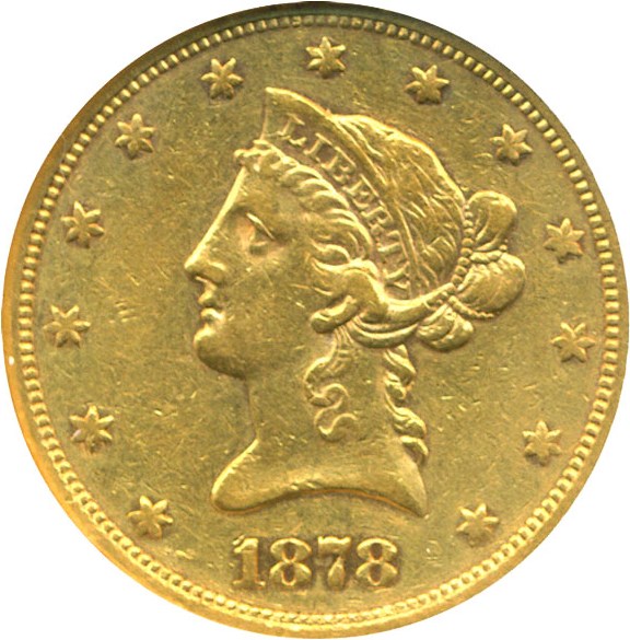 image for: 1878-S $10  NGC XF45