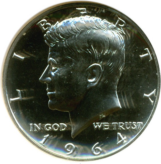image for: 1964 50c Accent Hair NGC Proof 67 