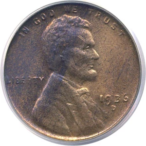 image for: 1936-D 1c PCGS MS63 RB