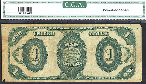 image for: Fr.351 1891 $1  CGA G6  [B44367158]