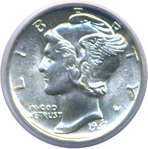 image for: 1937 10c PCGS MS65 FB