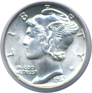 image for: 1937 10c PCGS MS65 FB