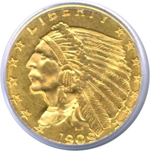 image for: 1909 $2 1/2 PCGS/CAC MS64