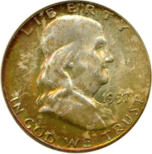 image for: 1957-D 50c NGC MS66 * Color *