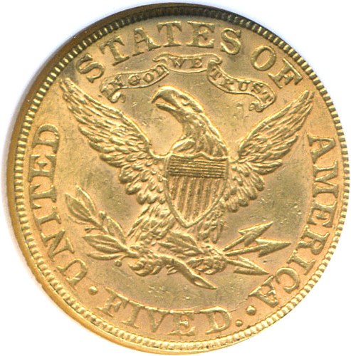 image for: 1891 $5  NGC MS61