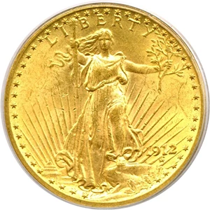 image for: 1912 $20 PCGS MS63