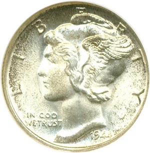 image for: 1944 10c NGC MS67