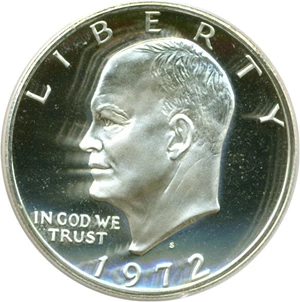 image for: 1972-S $1 Silver PCGS Proof 69 DCameo