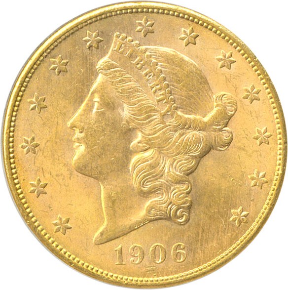 image for: 1906-S $20  PCGS MS63