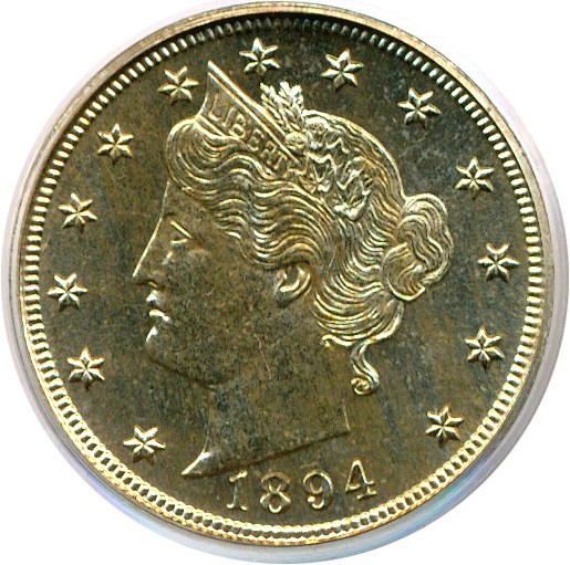 image for: 1894 5c  PCGS Proof 65