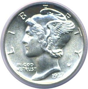 image for: 1937 10c PCGS MS67