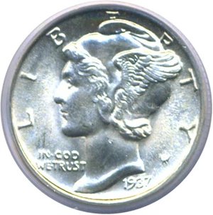 image for: 1937 10c PCGS MS65 FB
