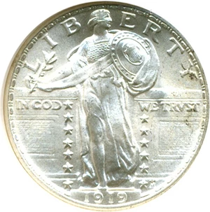 image for: 1919 25c NGC MS66