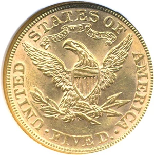 image for: 1884 $5 NGC MS62