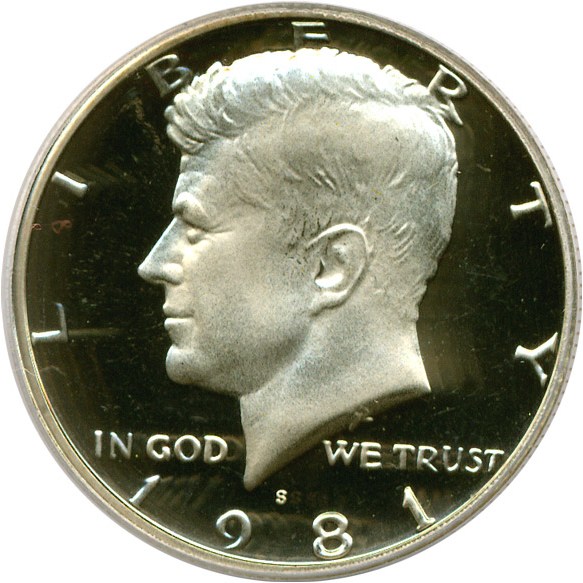 image for: 1981-S 50c Ty.2 PCGS Proof 69 DCameo