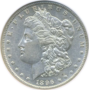 image for: 1896-O $1 NGC AU55