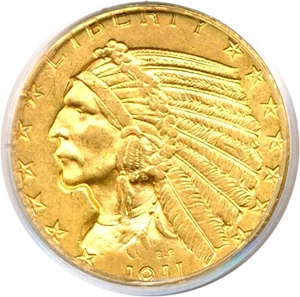 image for: 1911 $5 PCGS MS62